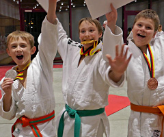 Starke Leistung unserer U12er Judoka beim internationalen Adler-Cup