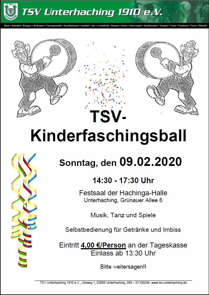 TSV Kinderfasching 2020
