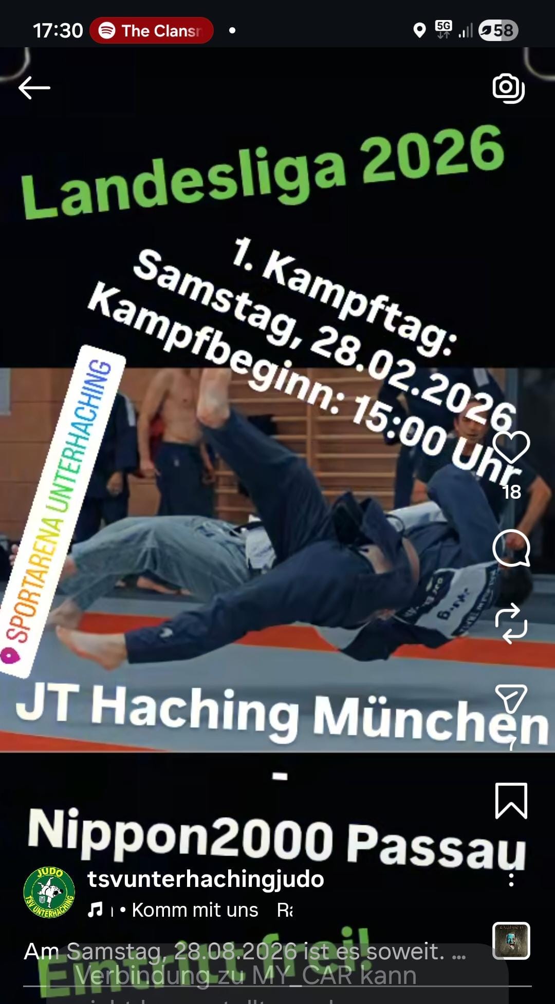 Landesliga- Judo Team Haching München startet  am 28.2. mit Heimkampf in die Saison