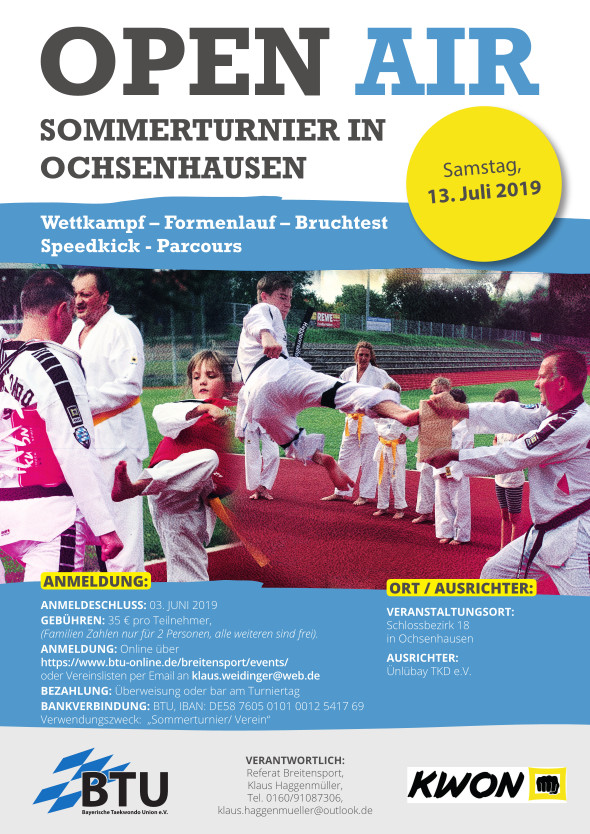 Taekwondo: Sommerturnier Ochsenhausen 2019