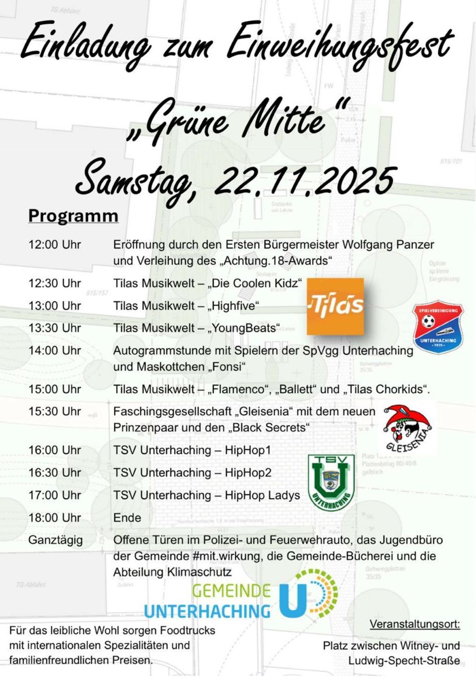 Tanzen: 22.11. HipHop 1/2/Ladies bei der Einweihung der Grünen Mitte in Unterhaching