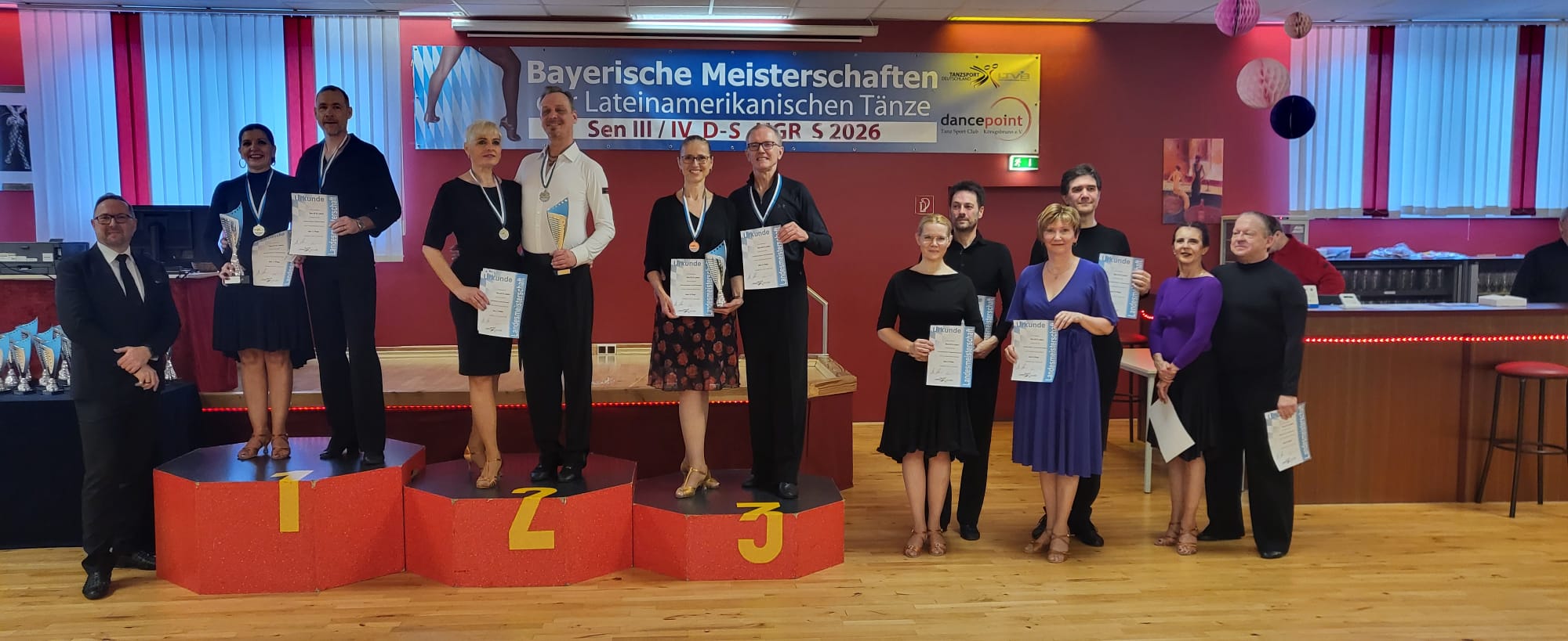 Tanzen: 31.01. Landesmeisterschaften der Senioren III in der Latein Disziplin 