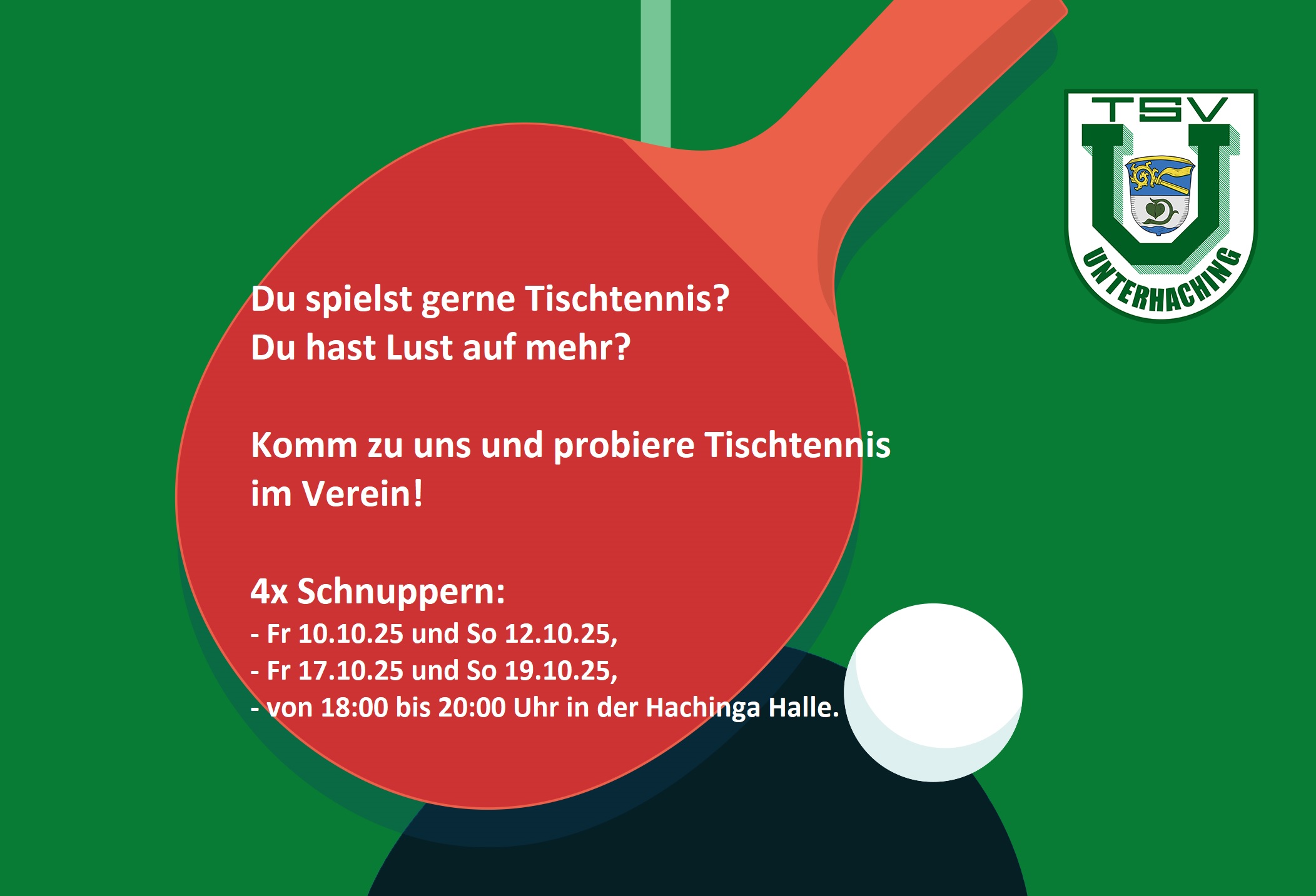 TT: Neuer Schnupperkurs