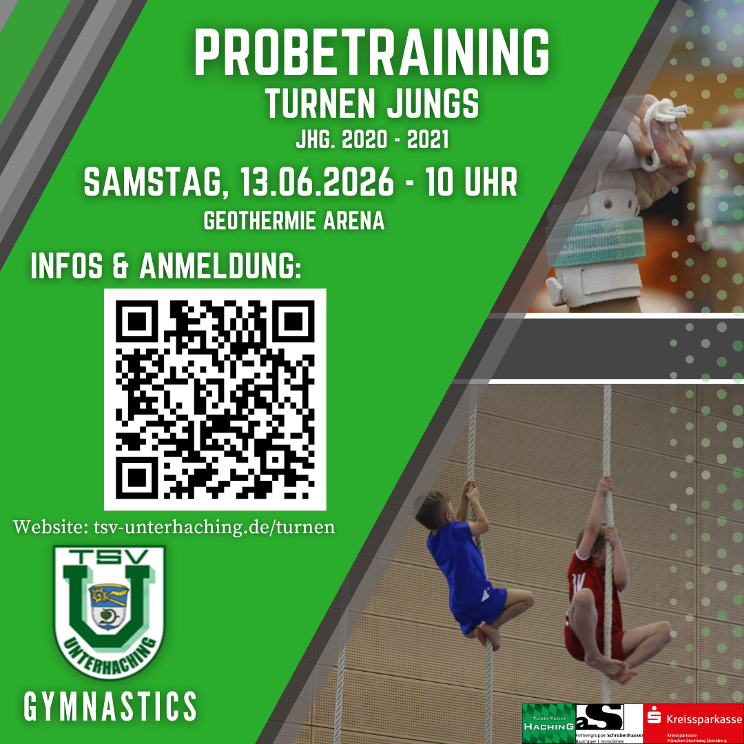 Probetraining Turnen für Jungs!