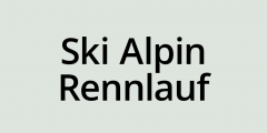 Ski Alpin Rennlauf